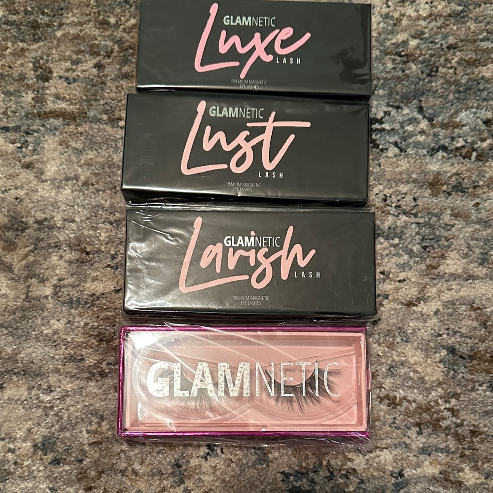 Glamnetic Luxe, Lust, and Lavish Lash Set - Black set of 4 NWT cute